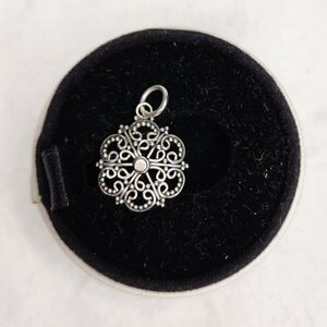Antique Silver Filigree Pendant